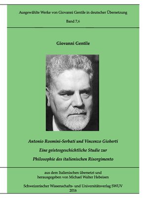 cover image of Antonio Rosmini-Serbati und Vincenzo Gioberti